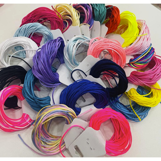 Kit Fio de cetim 1mm com 25 metros cada kit, cores variadas em Oferta na Shopee