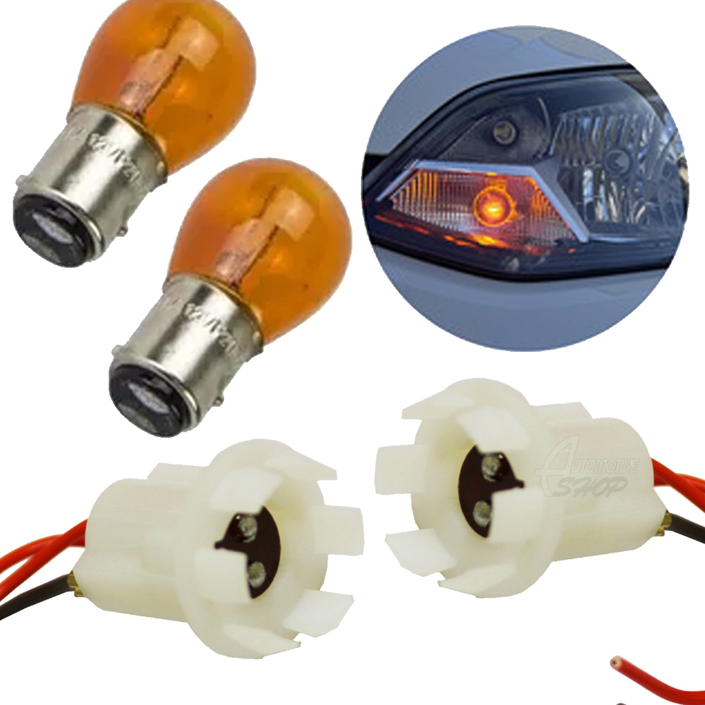 Chicote Plug Margarida Dois Polos + Lampada Pisca Conjugado
