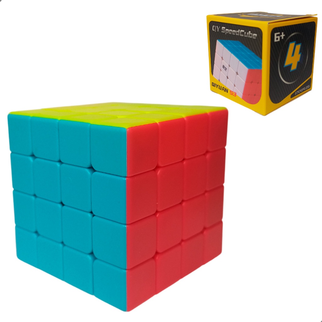 Cubo Mágico 4x4 Colorido Educativo Quebra Cabeça Brinquedo Desafio Lógico Velocidade Puzzle Speedcube Profissional