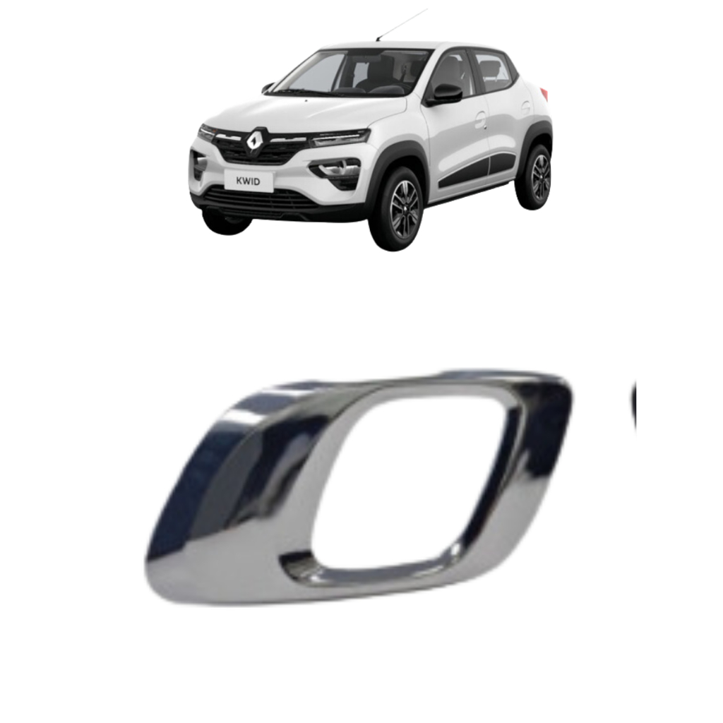 Maçaneta Gatilho Puxador Interno Renault KWID CROMADA Haste Curva em Oferta na Shopee