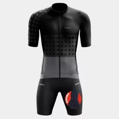 Conjunto Ciclismo Masculino Kit Camisa Manga Curta Premium Short Bermuda Forro Espuma Bike MTB