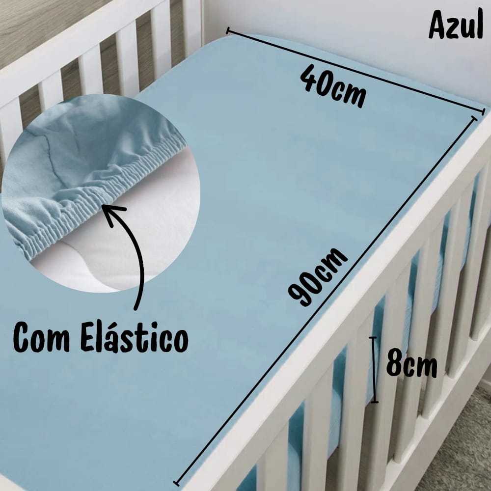 Lençol Para MINI BERÇO 40cm Largura Percal 400 Fios Avulso com Elástico Elasticado 01 Peça Várias Cores em Oferta na Shopee