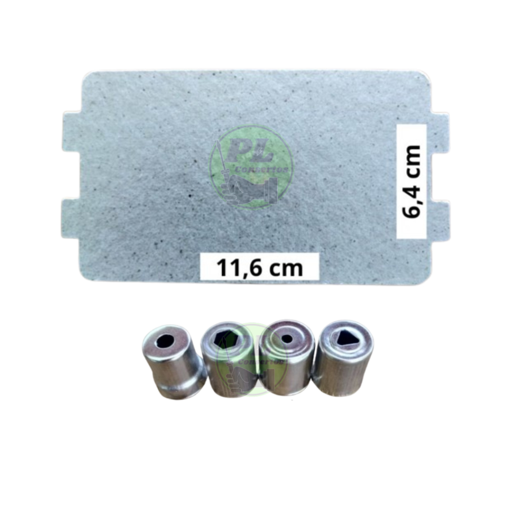 Kit placa de Mica Microondas Midea + Bico de Magnetron