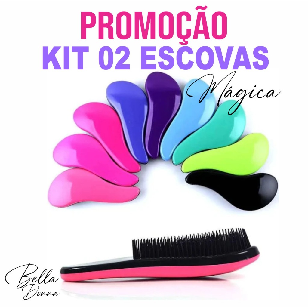 Kit 2 Escovas capilar Mágica