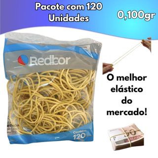 100gr de Elástico Látex Amarelo 120 Unidades P/ Amarrar Pamonha Dinheiro Borracha Para Dinheiro N18 em Oferta na Shopee