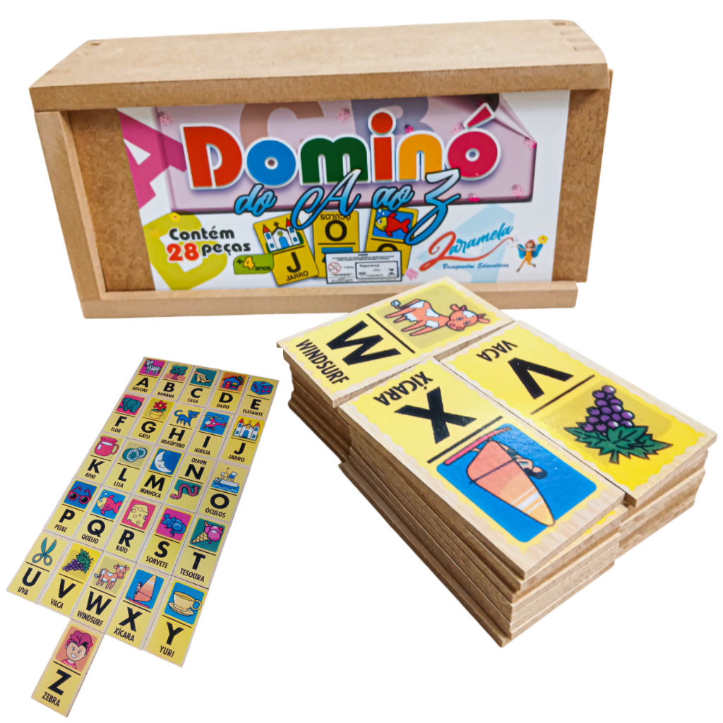 Dominó Educativo Alfabetização: Onde Comprar | BuscaProdutos