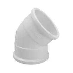 Pacote 25 unid Joelho PVC 45° Para Tubo Esgoto 40mm Fortlev