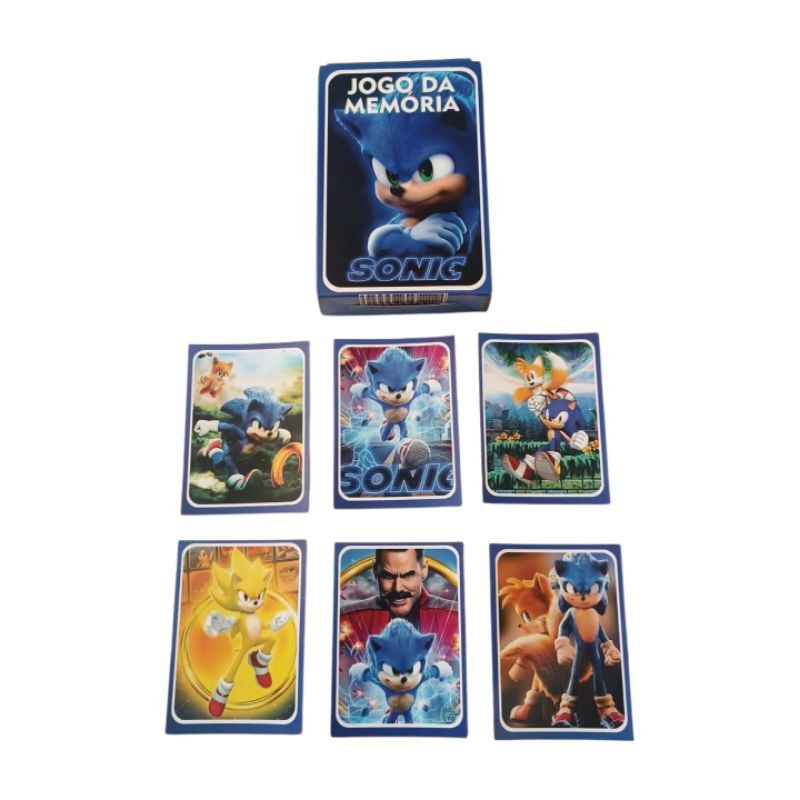 Jogo Da Memória Infantil Sonic The Hedgehog 25 Pares