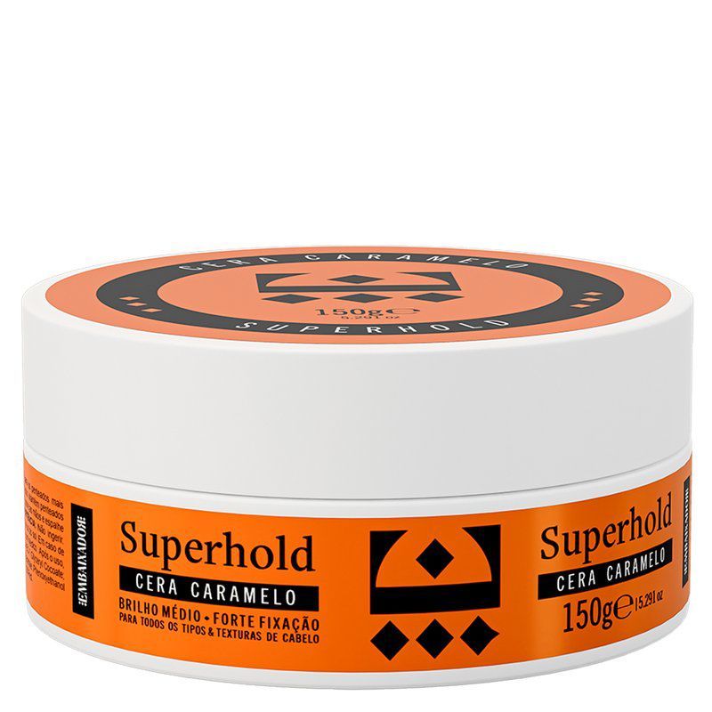 Pomada Modeladora Caramelo Superhold Efeito Brilho 150g