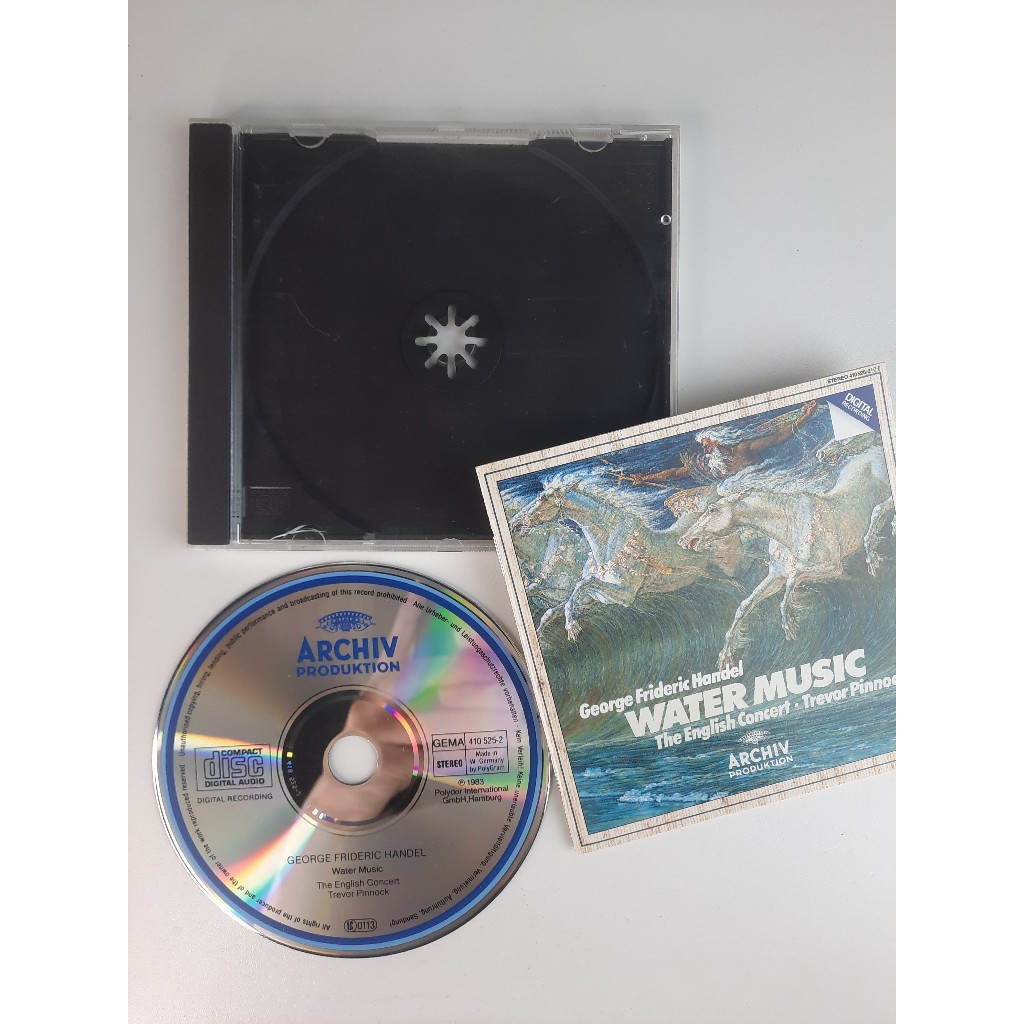 CD George Frideric Handel Water Music 1983 Raro