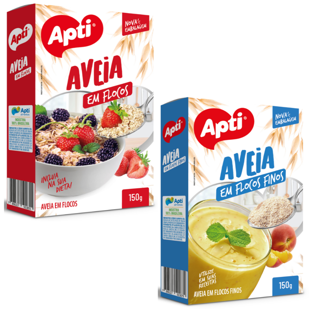 Kit com 2 Aveia em Flocos Apti 150g