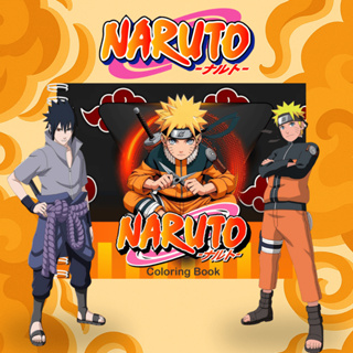 Livro De Colorir Naruto Capa Dura 50 Folhas de 180g em Oferta na Shopee