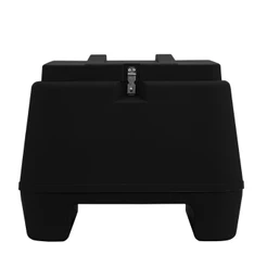 Baú Bauleto Plástico Para Moto 80 Litros Entregas Transporte Motoboy Frete Cromo Forte Injetado