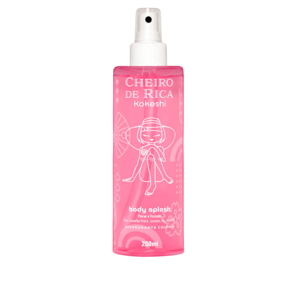 Body Splash Desodorante Corporal Cheiro de Rica Kokeshi 200ml
