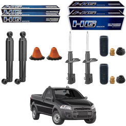 KIT 4 AMORTECEDOR STRADA 2001 A 2020 NAKATA + KIT