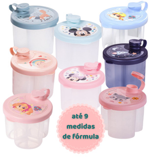 Porta Leite em Pó Fórmula Infantil 9 Porções Dosador 3 Divisórias em Oferta na Shopee