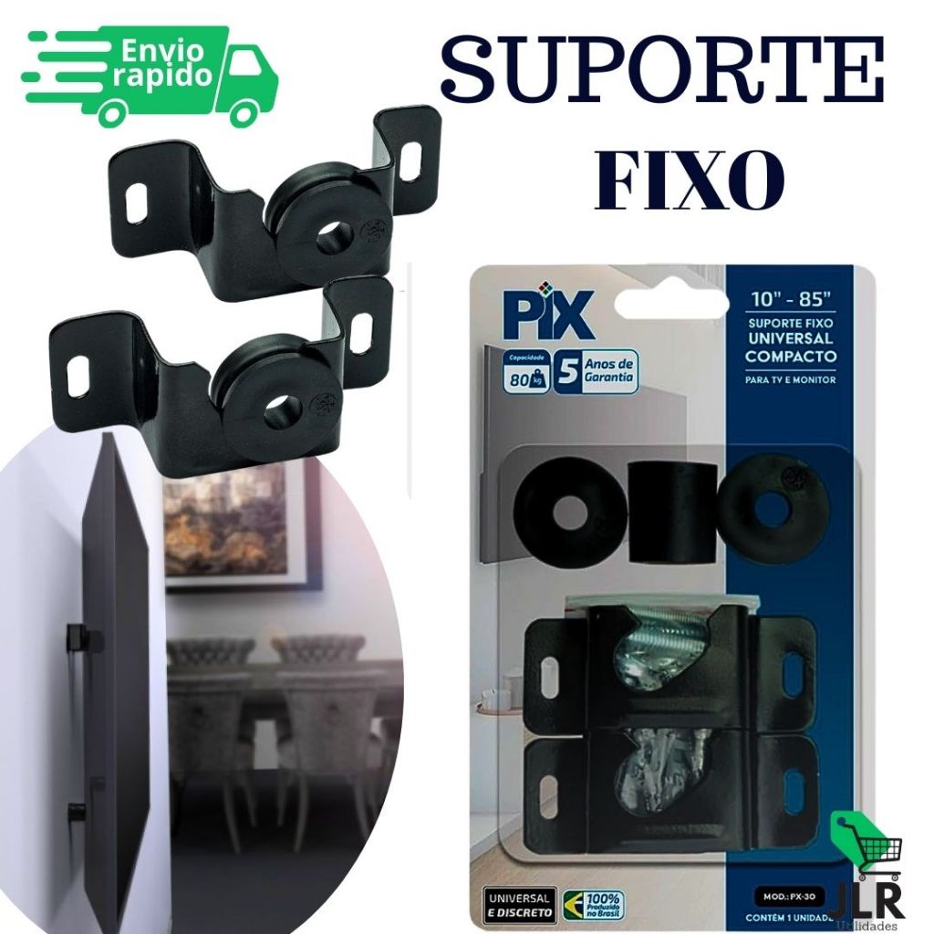 Suporte Fixo Universal TV LED/LCD Plasma 10 14 24 32 43 50 55 até 85 Polegadas Parede ou Painel