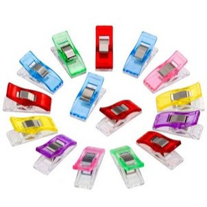 Prendedor de Tecido Patch Plástico Colorido PEQUENO – Kit C/ 10/20/50 un | Costura e Patchwork em Oferta na Shopee