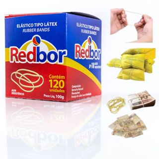 Caixa c/ 100gr de Elástico Látex Bege 120Un Nº 18 Amarrar Pamonha Dinheiro Borracha P/ Dinheiro em Oferta na Shopee