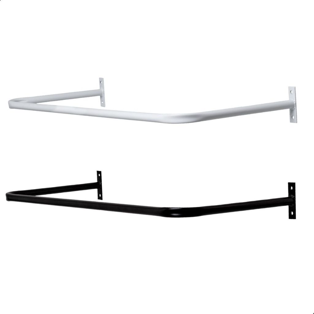 Arara de Parede Cabideiro para Roupas Suspenso Retro Slim Com Kit Para Instalação Branco ou Preto Envio Imediato