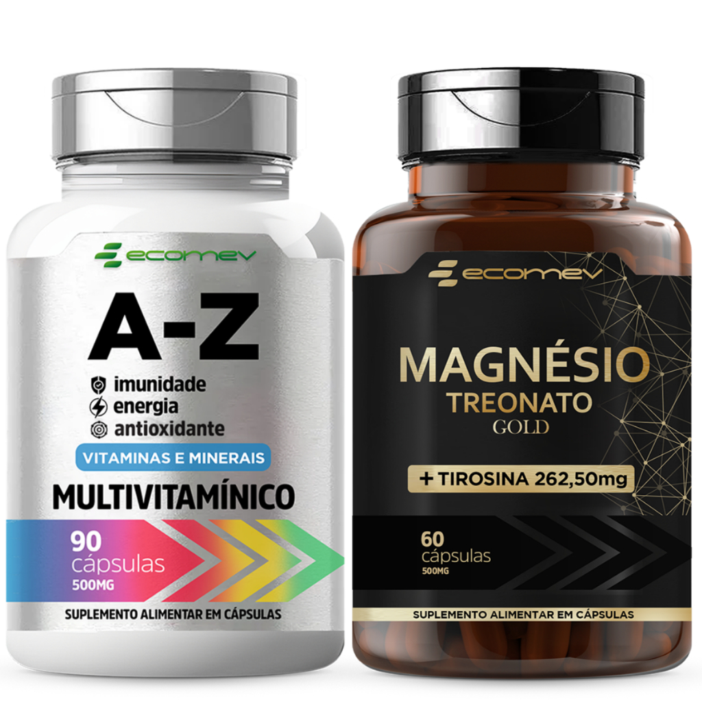Multivitaminico Az + Magnesio Treonato Com L Tirosina Ecomev