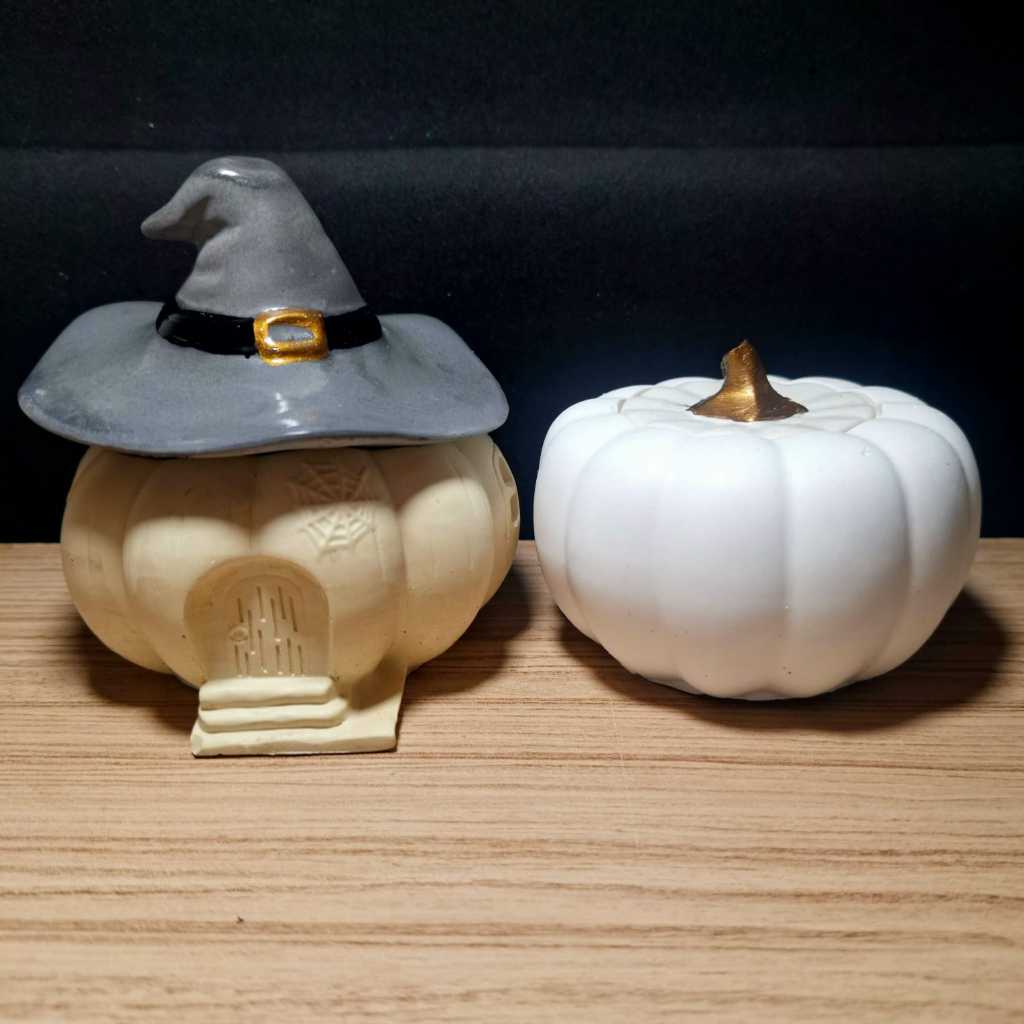 VELA AROMÁTICA PUMPKIN PIE e CASA DE BRUXA - Halloween