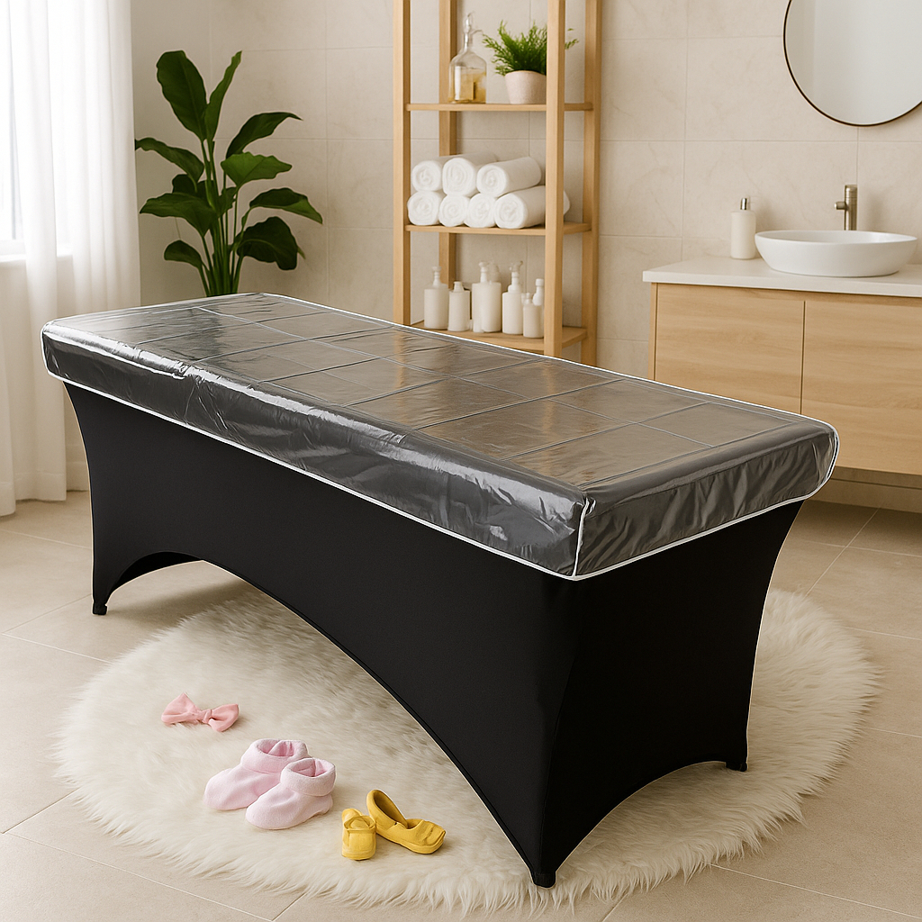 Capa Para Maca Plástico Cristal Transparente Impermeável Grosso Mais Resistente Spa Massag...