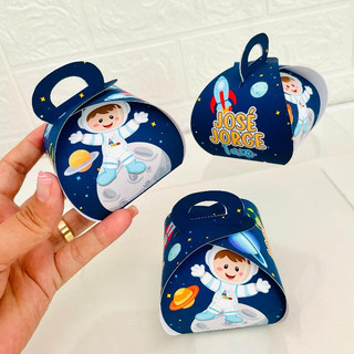 Porta bombom astronauta, Porta brownie astronauta, caixinha para bombom astronauta, caixinha astronauta