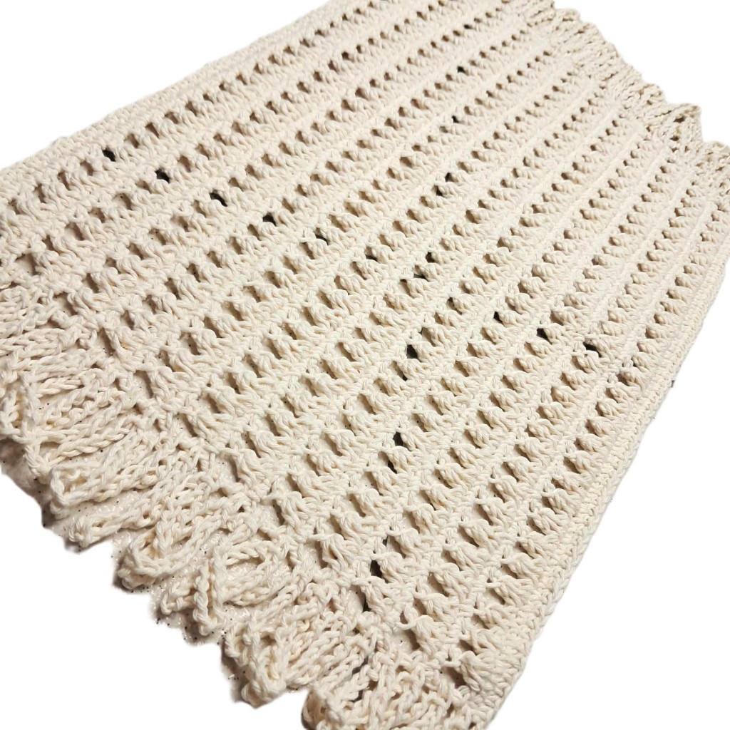 Peça Artesanal em Crochê Tapete Sousplat ou Caminho de Mesa Crochet Supla Suplat Decoração Cozinha