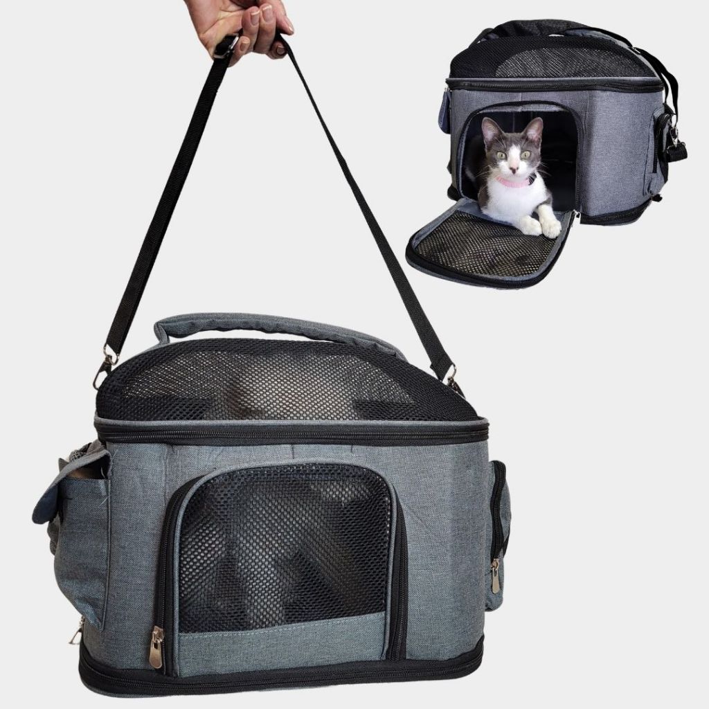 Bolsa Grande Transporte Pet Avião Cachorro Gato Mochila Mala