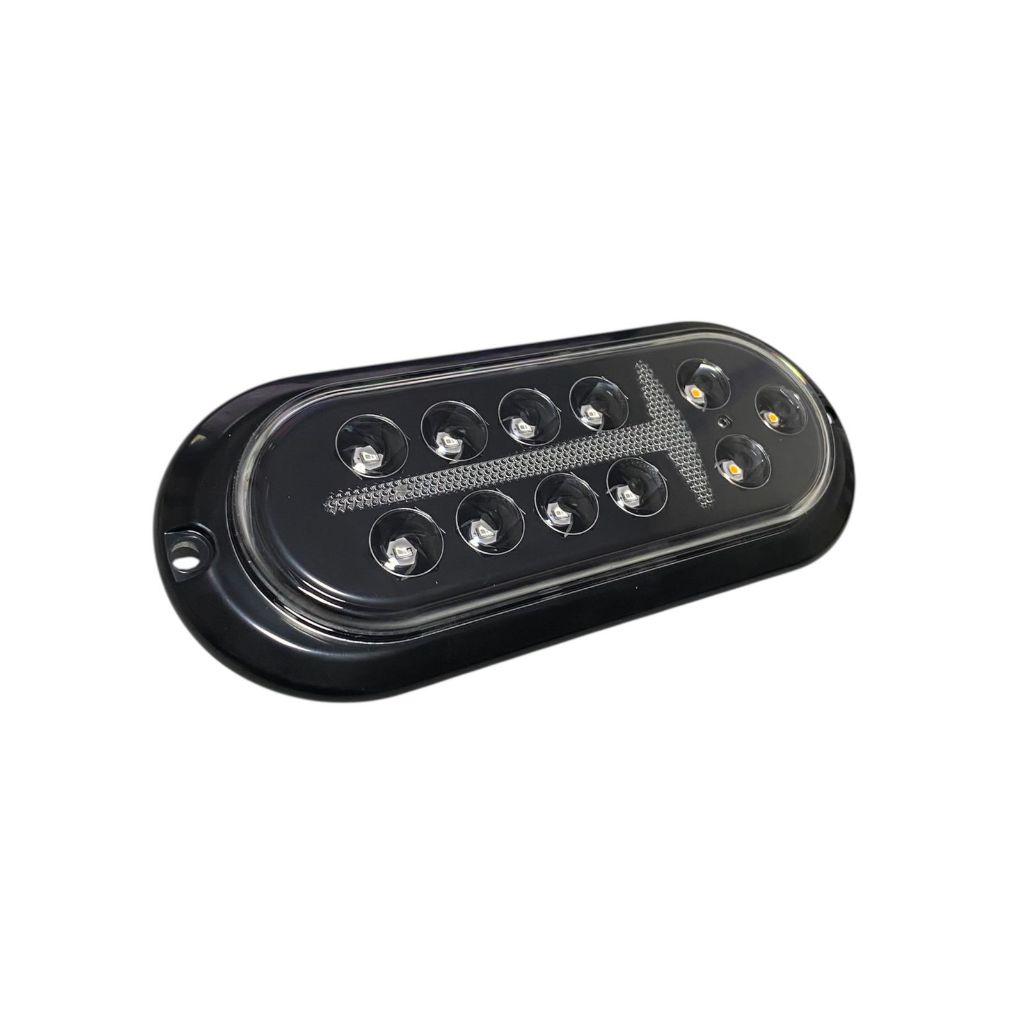Lanterna Led Carretinha Reboque Carreta Jet Sky Barco Canoa Lancha Cristal Fumê 01 unidade