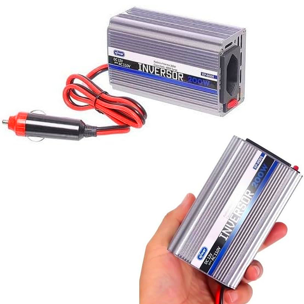 Inversor Automotivo Com Led Com Porta USB 200w Porta USB Knup