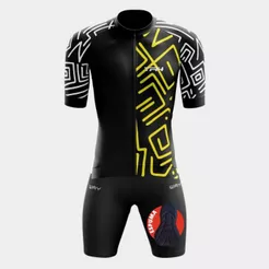 Conjunto Masculino Ciclismo Kit Camisa Manga Curta Roupa Short Bermuda Forro Espuma Bike Pedalar MTB