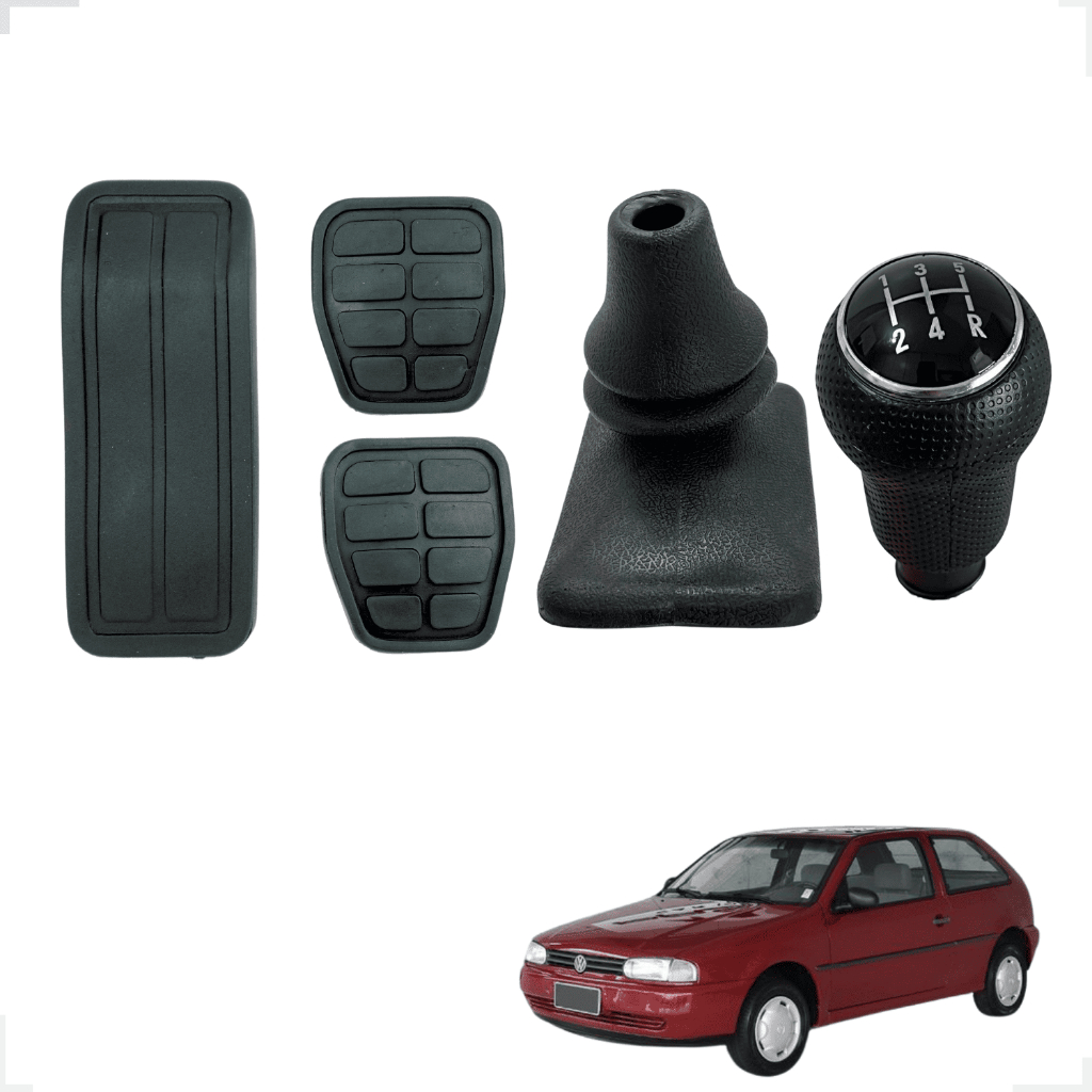 Kit Coifa Manopla Bola Câmbio Sanfona Gol G2 1995 96 97 98