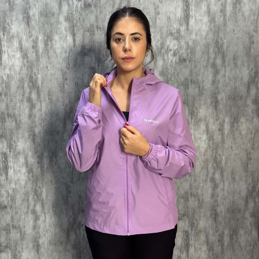 Jaqueta Feminina Corta Vento Forrado Impermeável Ultra Leve