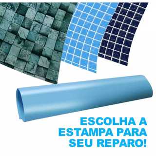 Reparo Piscina Inflável Furo Vinil Cola 75g + Faixa de Vinil 15cm x 15cm
