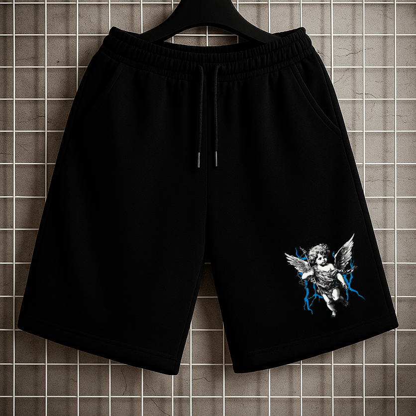 Bermuda de Moletom Masculino Otima Qualidade Urban Life angel 03 Lançamento