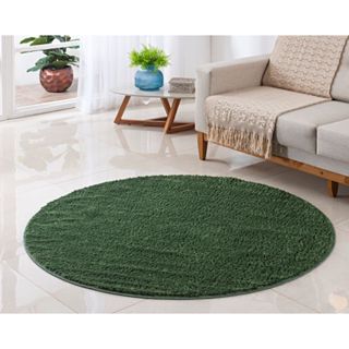Tapete Redondo 1,00 X 1,00 Classic Varias Cores Toque Macio 100% Antiderrapante Oasis em Oferta na Shopee