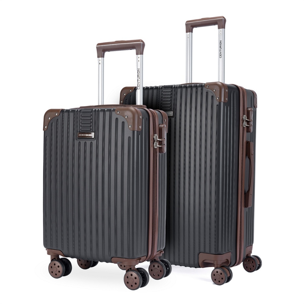 KIt 2 Malas Executivas ABS Viagem Reforçada Anti Furto Roda Giro 360° Centurion - Travel & Luggage