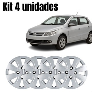 Jogo com 4 Calotas ARO 14 VOLKSWAGEN GOL/VOYAGE/SAVEIRO G5 2009/12  Trava com Parafuso  - CA4004PTA