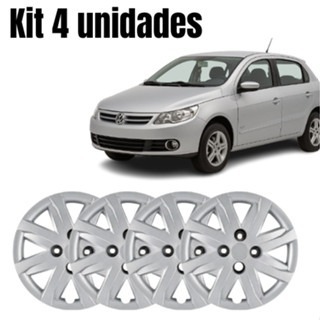 Jogo com 4 Calotas ARO 14 VOLKSWAGEN GOL/VOY/SAVEIRO G5 2012/13 (CUBO BAIXO/RODA BAIXA) - CB4010PTA