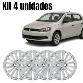 Jogo com 4 Calotas ARO 14 VOLKSWAGEN GOL/VOYAGE G5/G6 2014 VOLKSWAGEN Trava com Parafuso - CA4024PTA