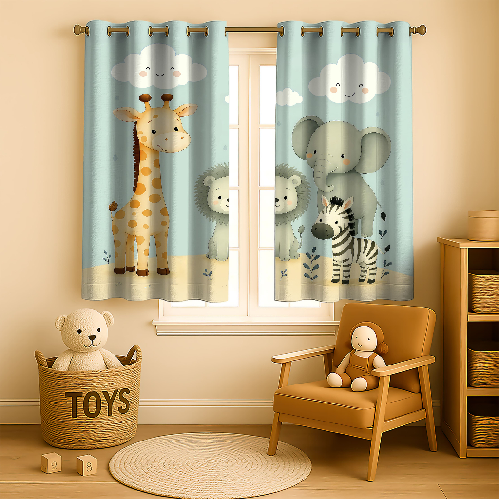 Cortina Baby Infantil 2.00L x 1.50A (Decoração, Janela, Bebê, Quarto, Menina, Menino) pronta entrega em Oferta na Shopee