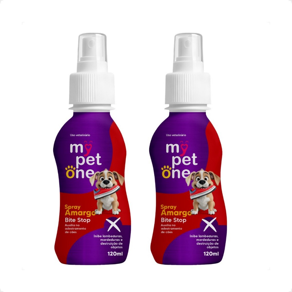 Kit 2 Spray Amargo Bite Stop Educador MyPetOne - 120mL - Pets
