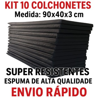 colchonetes kit com 10 Colchonetes  para academia escolas e creches Envio imediato espuma d23/d28 em Oferta na Shopee