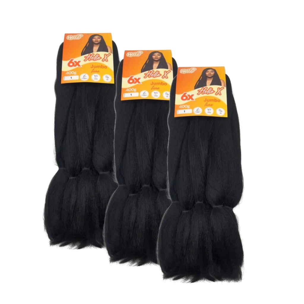 Kit 3 Cabelo Para Trança Super Jumbo Braid Hello Hair 1