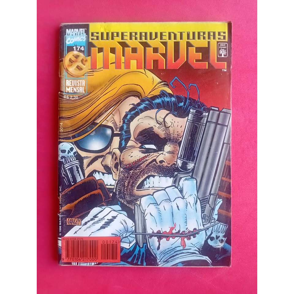 HQ Superaventuras Marvel nº 174 Editora Abril Justiceiro Formatinho