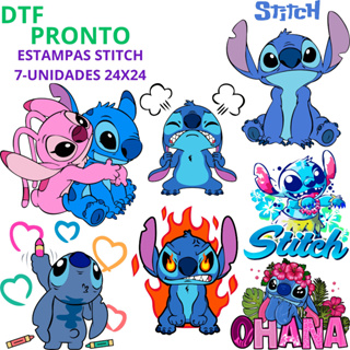 DTF Impressão Pronta Para Estampar  Camisetas Qualquer Tecido Desenhos Stitch Premium Envio Rapido em Oferta na Shopee
