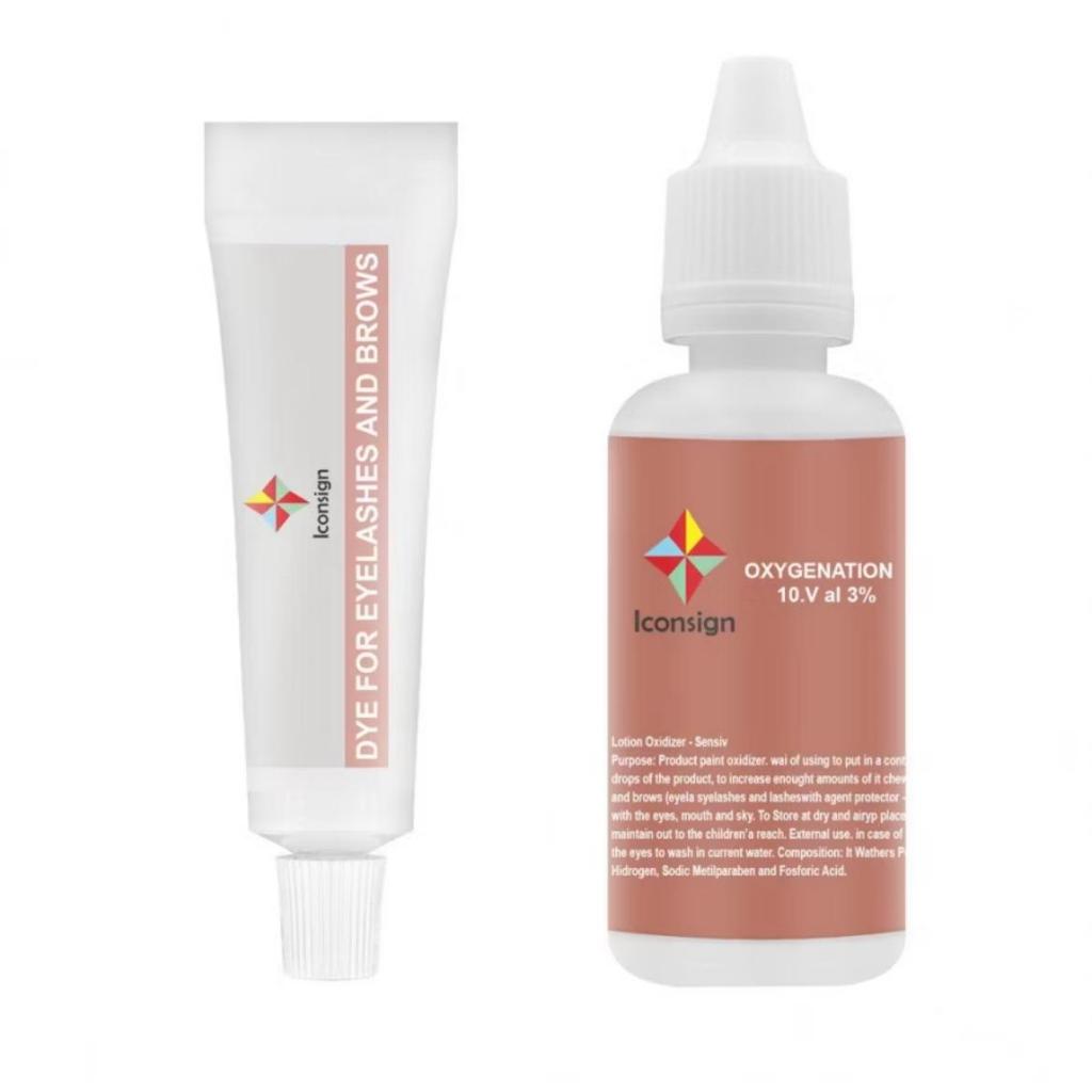 Tintura Para Cilios E Sobrancelhas Iconsign + Oxidante Iconsign micropigmentação