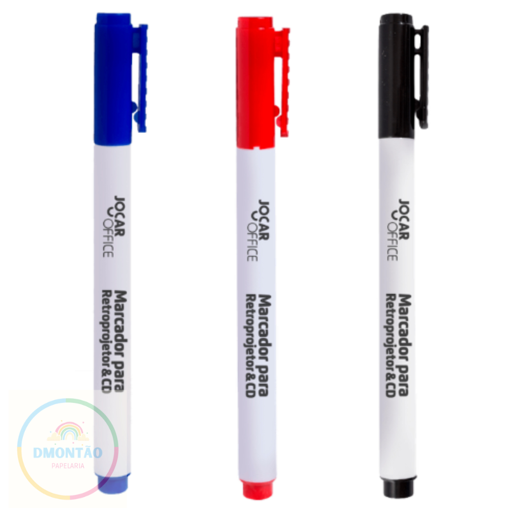 Marcador Cd/Retroprojetor Ponta 2Mm Azul Jocar Office